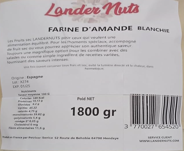 Farine d’amandes