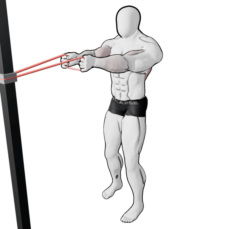 Band Face Pull — starting position