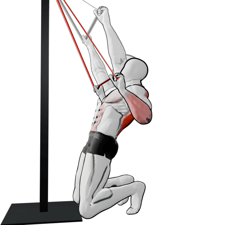 Band Kneeling Lat Pulldown