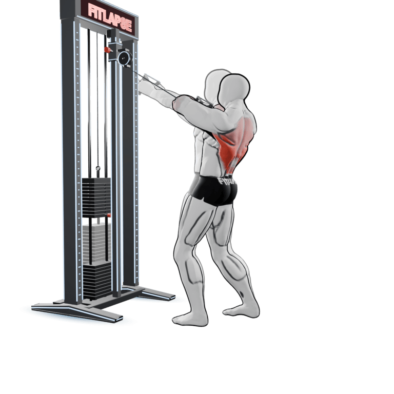 Standing Cable High Row