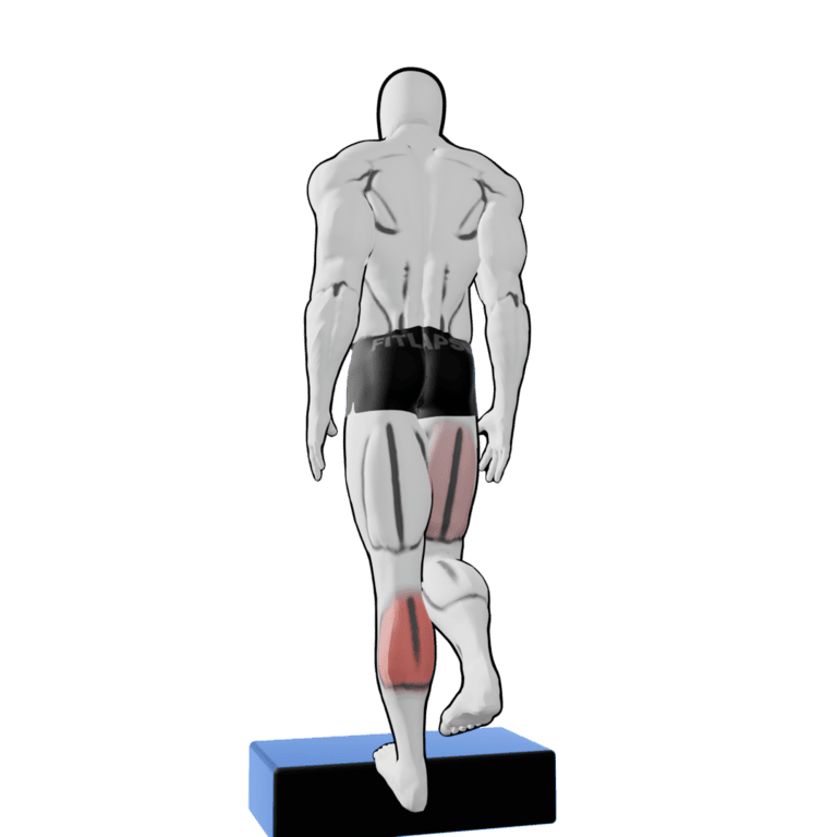 Single-Leg Calf Raise — starting position