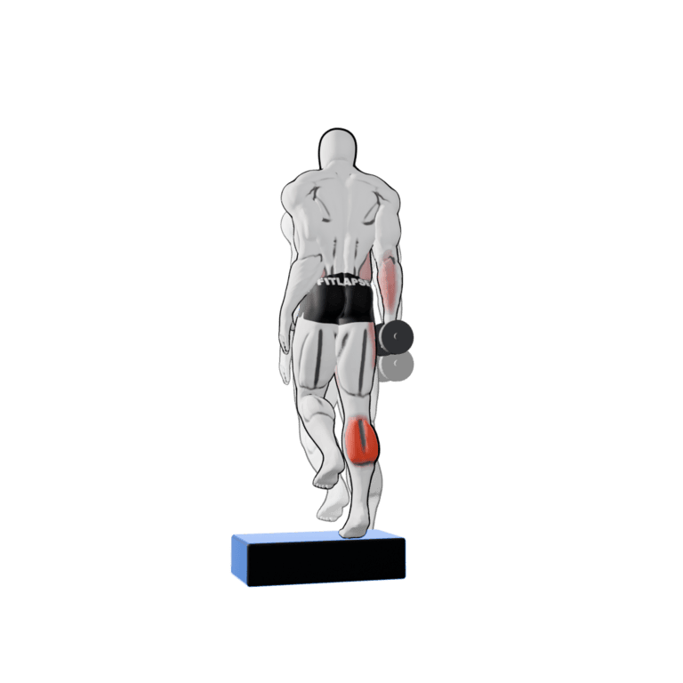 Single-Leg Dumbbell Calf Raise