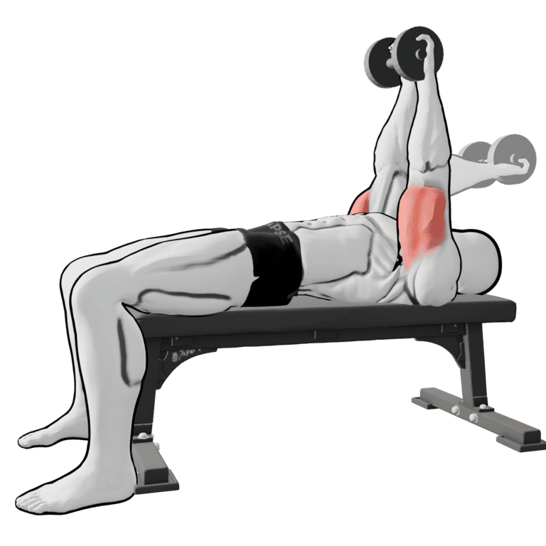 Lying Two-Hand Dumbbell Triceps Extension