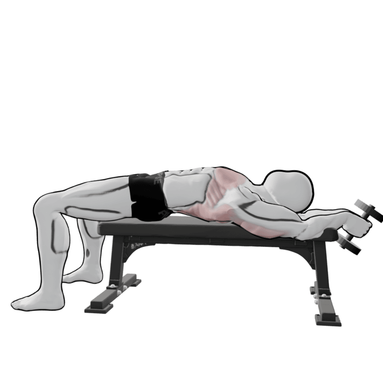 Dumbbell Pullover — starting position