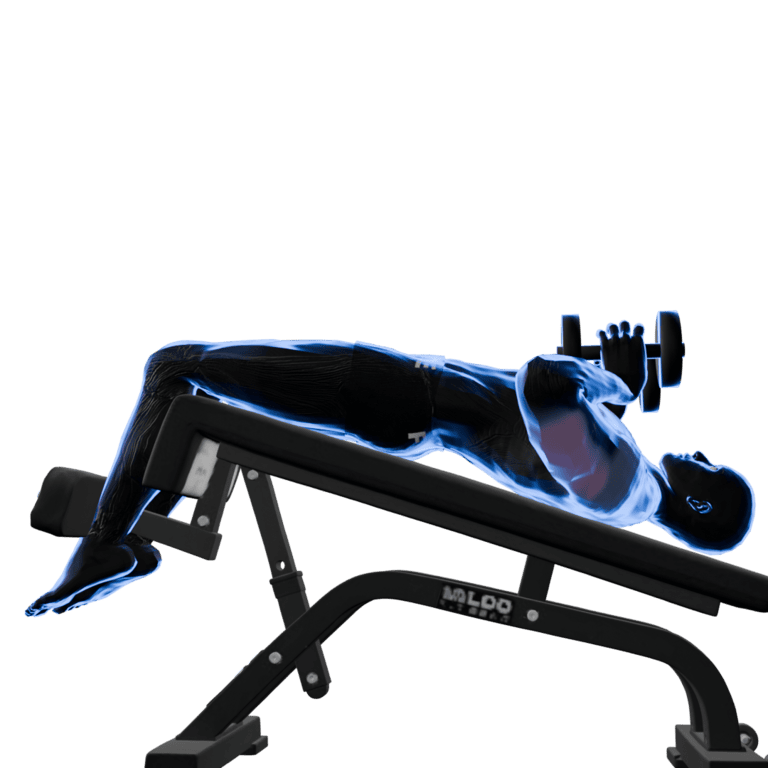 90° Dumbbell Decline Bench Press