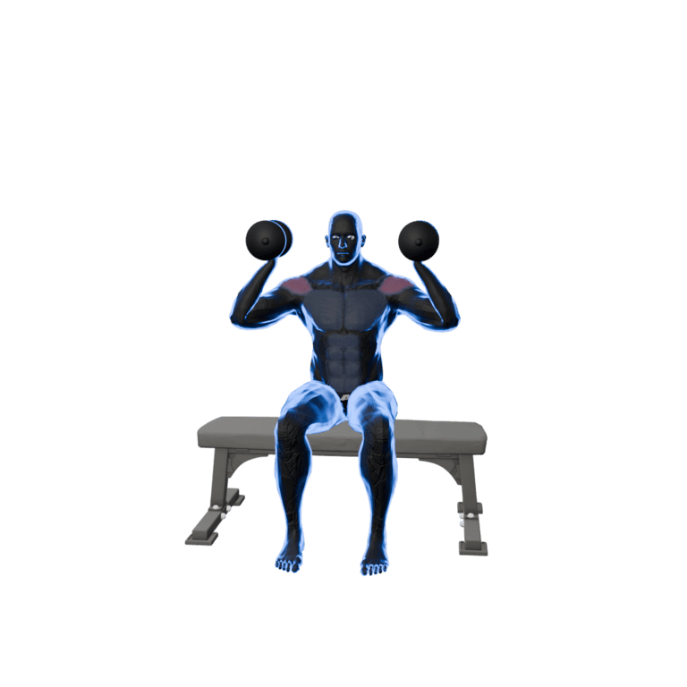 90° Seated Dumbbell Shoulder Press