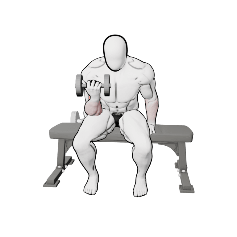 One-Arm Seated Dumbbell Preacher Curl