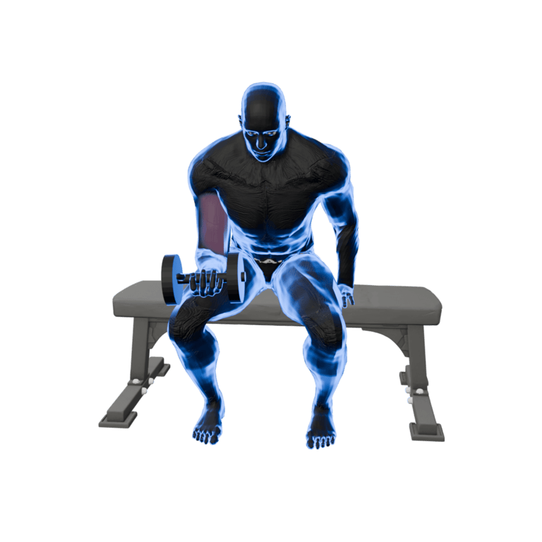 One-Arm Seated Dumbbell Preacher Curl